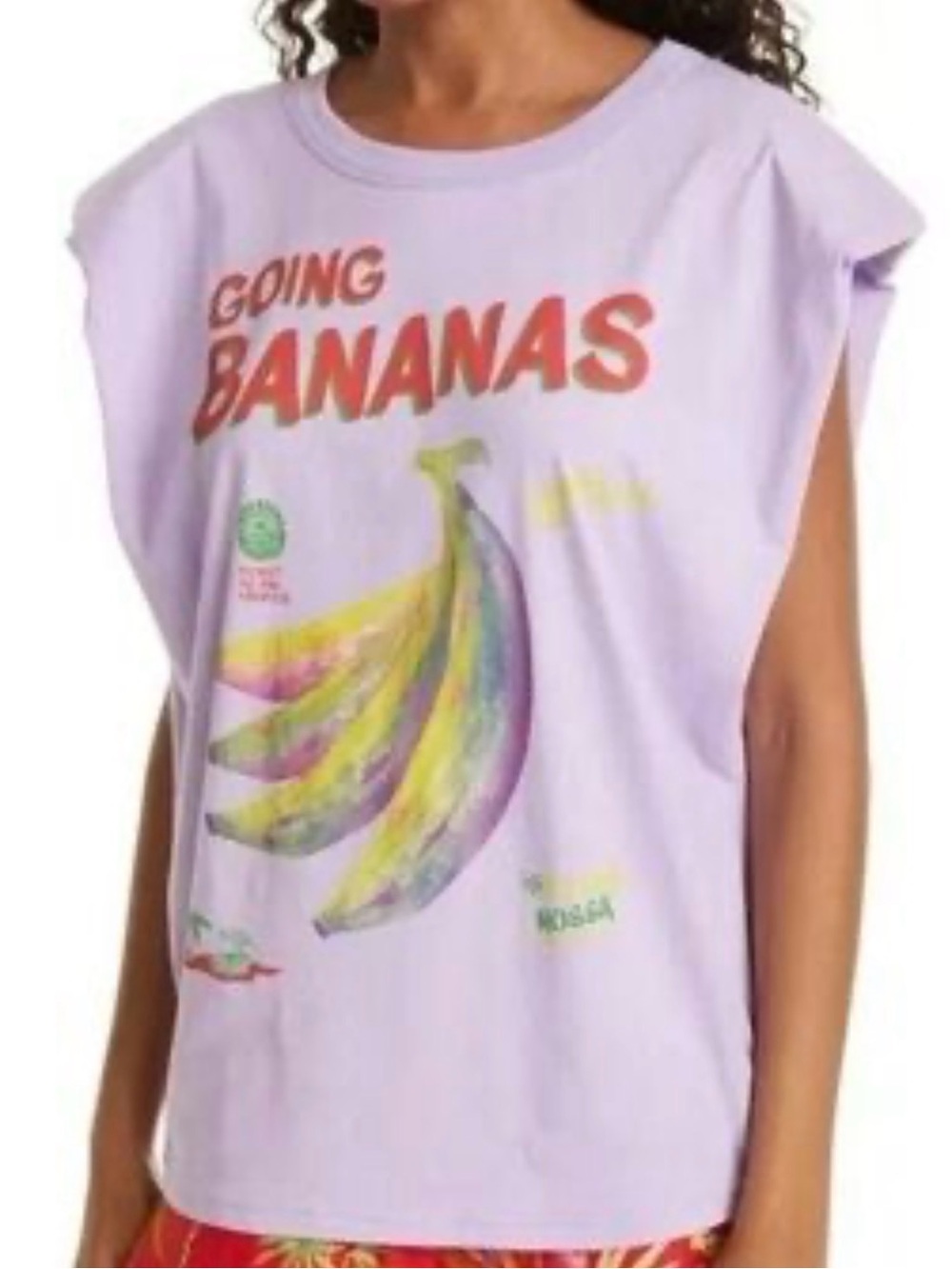 FARM Rio Lavender "Going Bananas" Graphic Tank